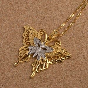 Butterfly necklace,Two Tone Butterfly Necklaces